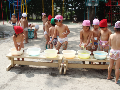 ボディペインティング 堀之内学園桜ヶ丘中央幼稚園 鹿児島市の幼稚園